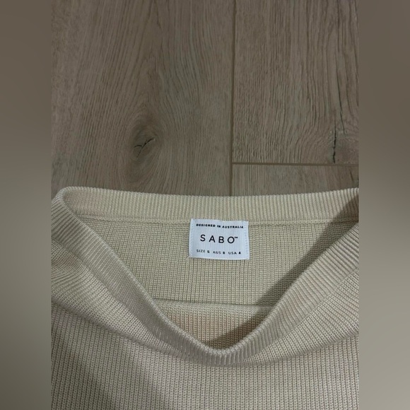 SABO Tan Knit Set With Tank and Maxi Skirt - Picture 5 of 5